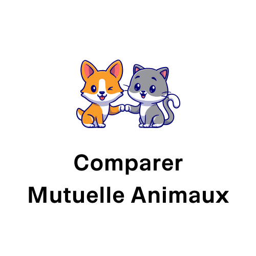 Ceci est une image représentant un chien et un chat et le texte "comparer mutuelle animaux". Cette image contient un lien et en cliquant dessus vous pouvez effectuer une comparaison d'assurances et mutuelles pour vos animaux de compagnie